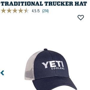 BRAND NEW YETI TRUCKER HAT